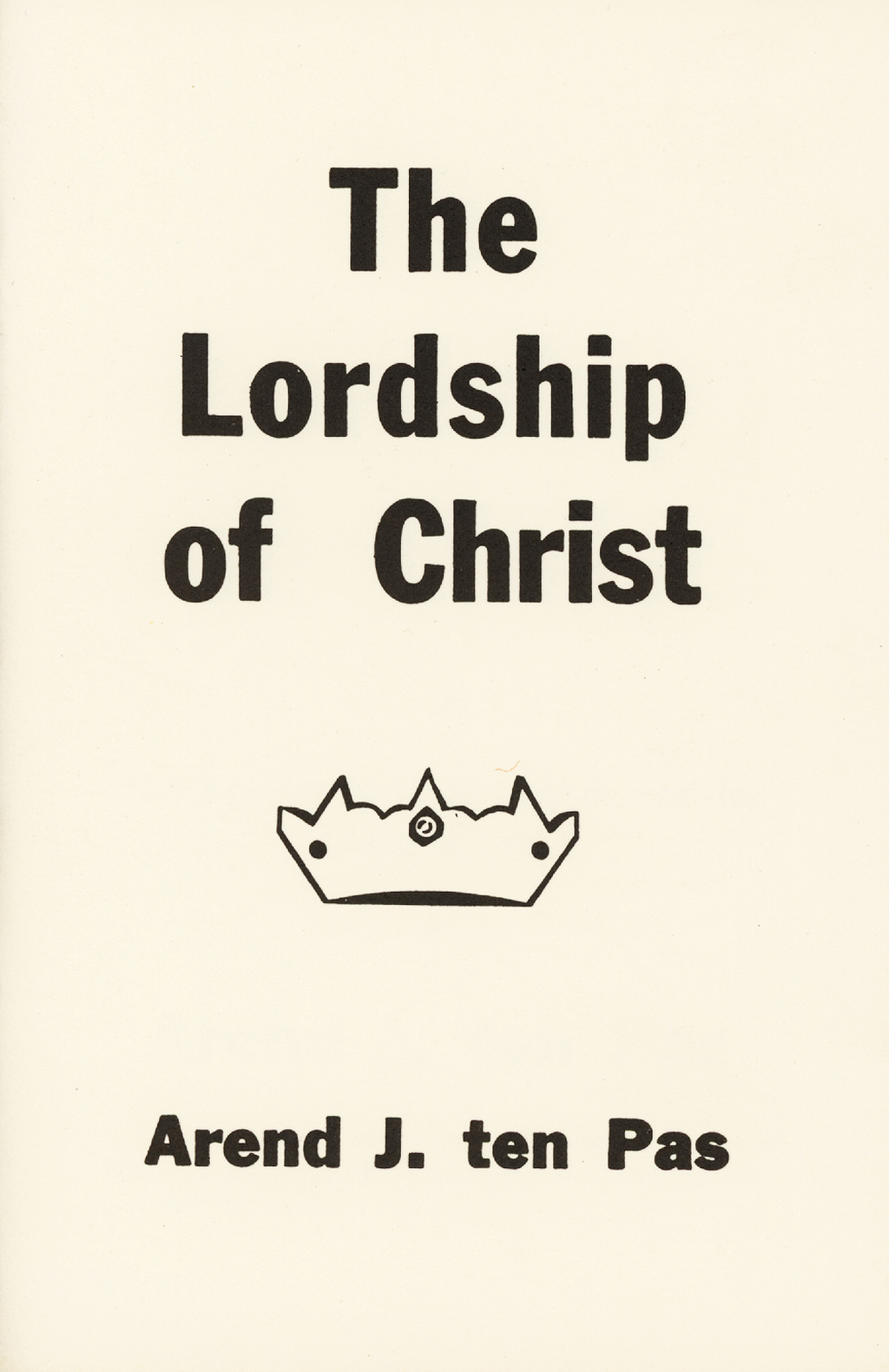 Lordship of Christ